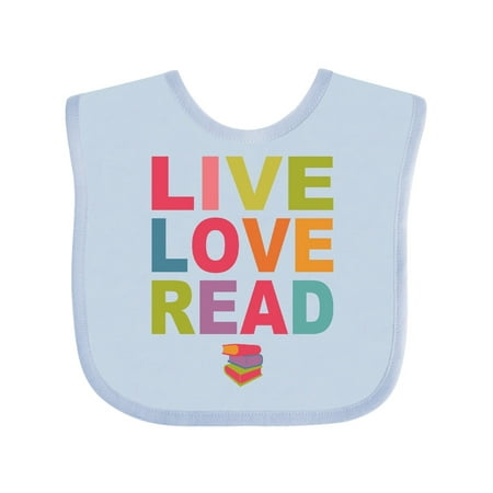 

Inktastic Live Love Read Gift Baby Girl Bib