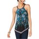 thumbnail image 2 of INC Blusa sin mangas con hardware asimétrico para mujer, azul, grande I-N-C Top sin mangas, 2 of 2