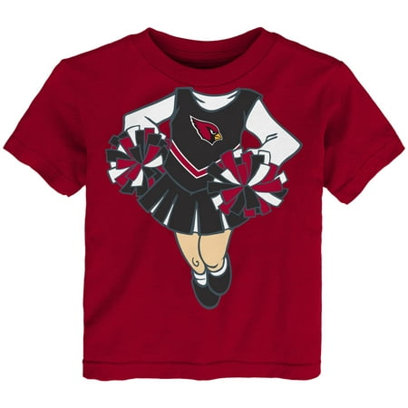 Arizona Cardinals Girls Toddler Cheerleader Dreams T-Shirt - (Best Nfl Cheerleader Uniforms)