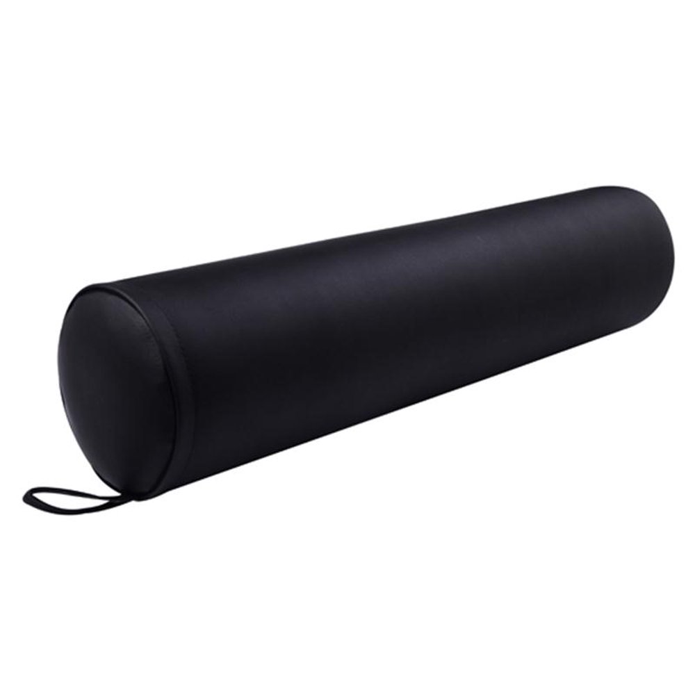 Soozier 25" Full Round Faux Leather Bolster Massage Pillow Lumbar
