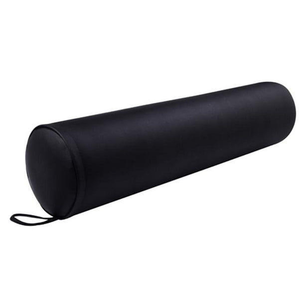 Soozier 25" Full Round Faux Leather Bolster Massage Pillow Lumbar