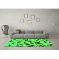 thumbnail image 3 of Ahgly Company Indoor Rectangle Abstract Green Modern Area Rugs, 5' x 8', 3 of 4
