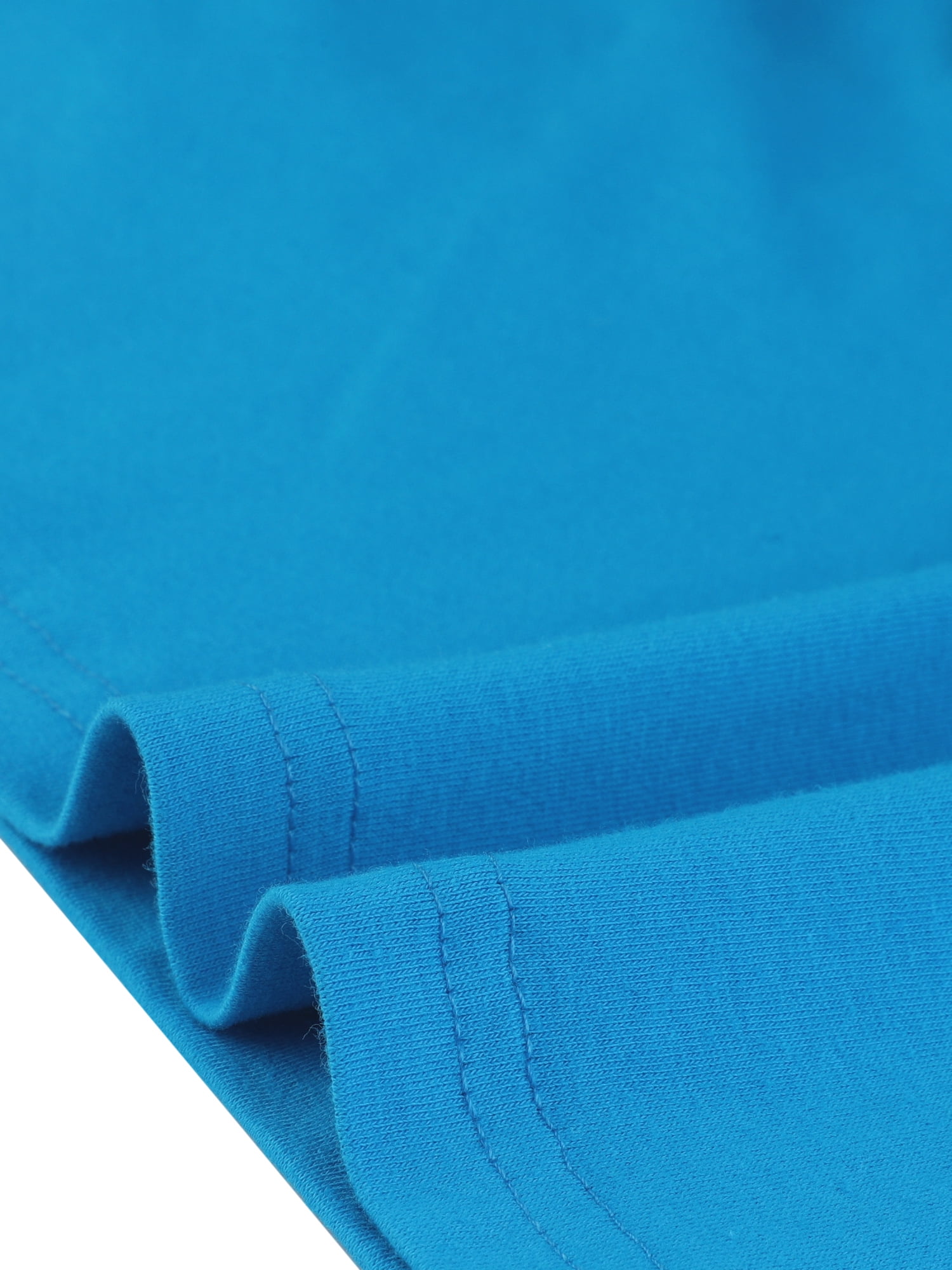 DARING DIVA Women's Elbow Sleeves Boat Neck Slim Fit Classic Tee XL Lake Blue