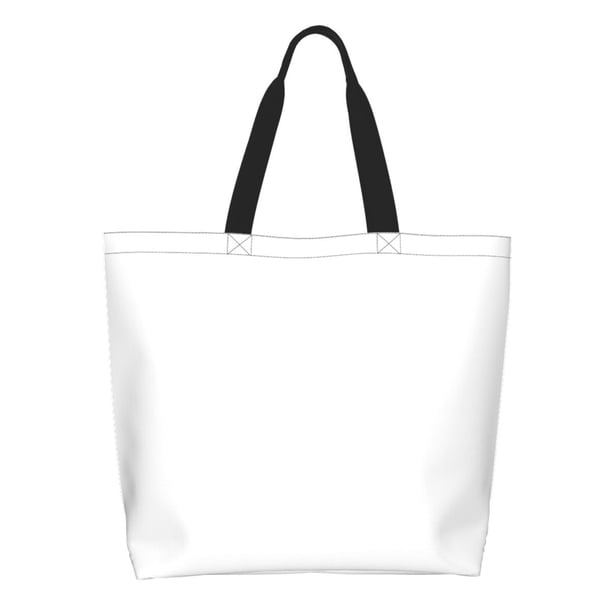 Easygdp White Bolsas Tote para Mujer, Bolsos de Hombro para Viaje, Bolsos de Mano de Gran Capacidad para Compras y Trabajo