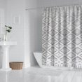 thumbnail image 2 of Modern Farmhouse Vertical Stripe Geometric (2) Shower Curtains Reusable Shower Liner,Pattern Polyester Bathroom Curtains,curtain liners with plastic hooks 72x72Inch, 2 of 4