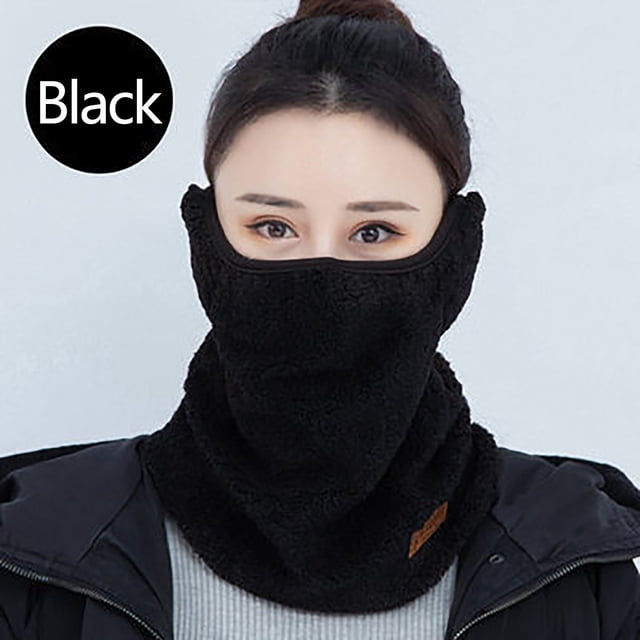 FcBaudy Winter Warm Neck, Ski Mask, Cold And Wind Protection, Bike, Ear Protection, Wind Protection, Velvet And Thick Three-in-one Plush scarf