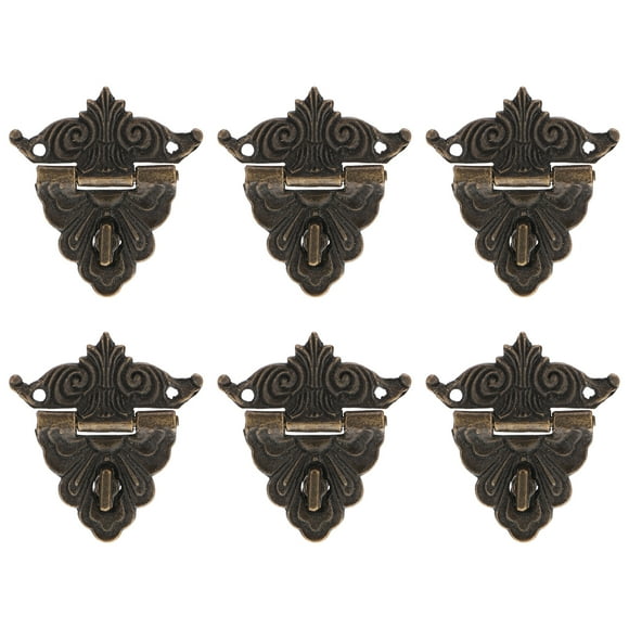 Shisuyan 6pcs Antique Box Buckle Zinc Alloy Vintage Wooden Box Clasp Box Clasp Buckles