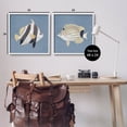 thumbnail image 3 of Marine Fish Underwater Sea Life Animals & Insects Graphic Art White Framed Art Print Wall Art, Set of 2, 3 of 8