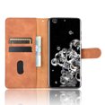 thumbnail image 3 of Pour Samsung Galaxy S20 Ultra Étui en Cuir PU à Rabat avec Fentes pour Cartes Support Pliant Folio Marron, 3 of 5
