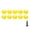 Yellow, variant on PE Training Marker Discs, 10 Pack, High-Visibility, Portable, Durable for Sports Agility