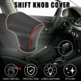 thumbnail image 2 of Funda de pomo de cambio de marcha Unique Bargains para Kia Rio 4 K2 Sportage 2017 2018 con costuras, funda de palanca de cambios duradera de piel sintética 1 pieza negra, roja, 2 of 7