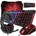 thumbnail image 1 of Teclado y ratón para juegos y alfombrilla de ratón y auriculares para juegos Orzly Hornet RX-250, 1 of 9