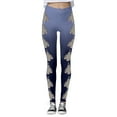 thumbnail image 4 of WILLBEST Leggings de Yoga para Mujer, Cintura Alta, Suaves, Elásticos, Cómodos, con Estampado Navideño Y Diseño de Bloques de Color 1959 Chica, 4 of 4