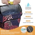 thumbnail image 2 of Travel Cooler Bag - Pink and Black Of Leopard Print Camping Beer Cooler Backpack with Bottle Opener- Waterproof Insulated Picnic Backpacks - Cooler Bag for Beach, 2 of 6