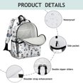 thumbnail image 4 of Police and Officer White Pattern Backpack for School, Cute School Bag with Adjustable Shoulder Straps and Padded Back, 15.25"x11.5"x5.25", 4 of 5
