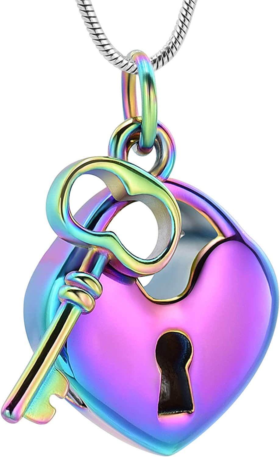 Cremation Jewelry Urn Necklaces for Ashes Stainless Steel Key with My