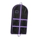 thumbnail image 5 of Bolsa de ropa de baile, transparente, protectora, para viajes, con bolsillos con cremallera. Púrpura Negro, 5 of 9