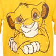 thumbnail image 4 of Disney Lion King Simba Toddler Girls Graphic T-Shirt and Bike Shorts Outfit Set Lion King Yellow 4T, 4 of 5