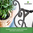 thumbnail image 4 of Orleans Adjustable Hammered Bronze Metal Plant Stand Holder by Gardien Products, for Medium & Large Pots, Rustic, 4 of 6