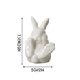 thumbnail image 2 of Dmlowu Easter Bunny Decorations - Exquisite Easter Decorations for Home Decor, Cute Easter Decor Rabbits for Tables Centerpieces, 2 of 6