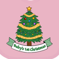thumbnail image 4 of Inktastic Baby's First Christmas Tree Boys or Girls Baby Bib, 4 of 4