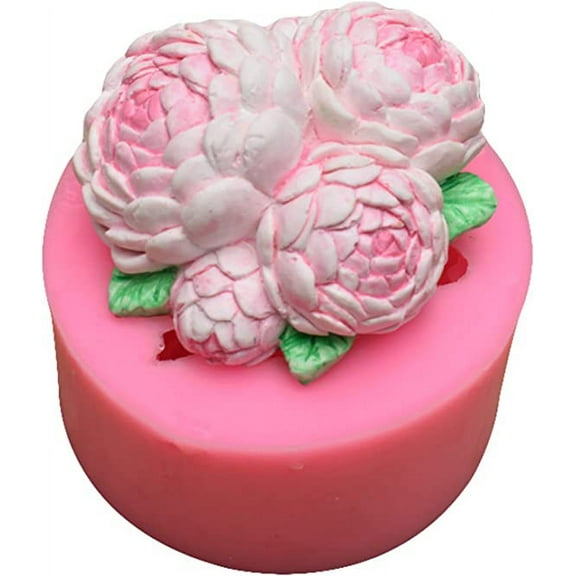 NAMZI 3D Rose Flower Silicone Fondant Mold Chocolate Candy Cake Decorating Mould Soap Candle Mold Resin Clay Baking Pastry Tools