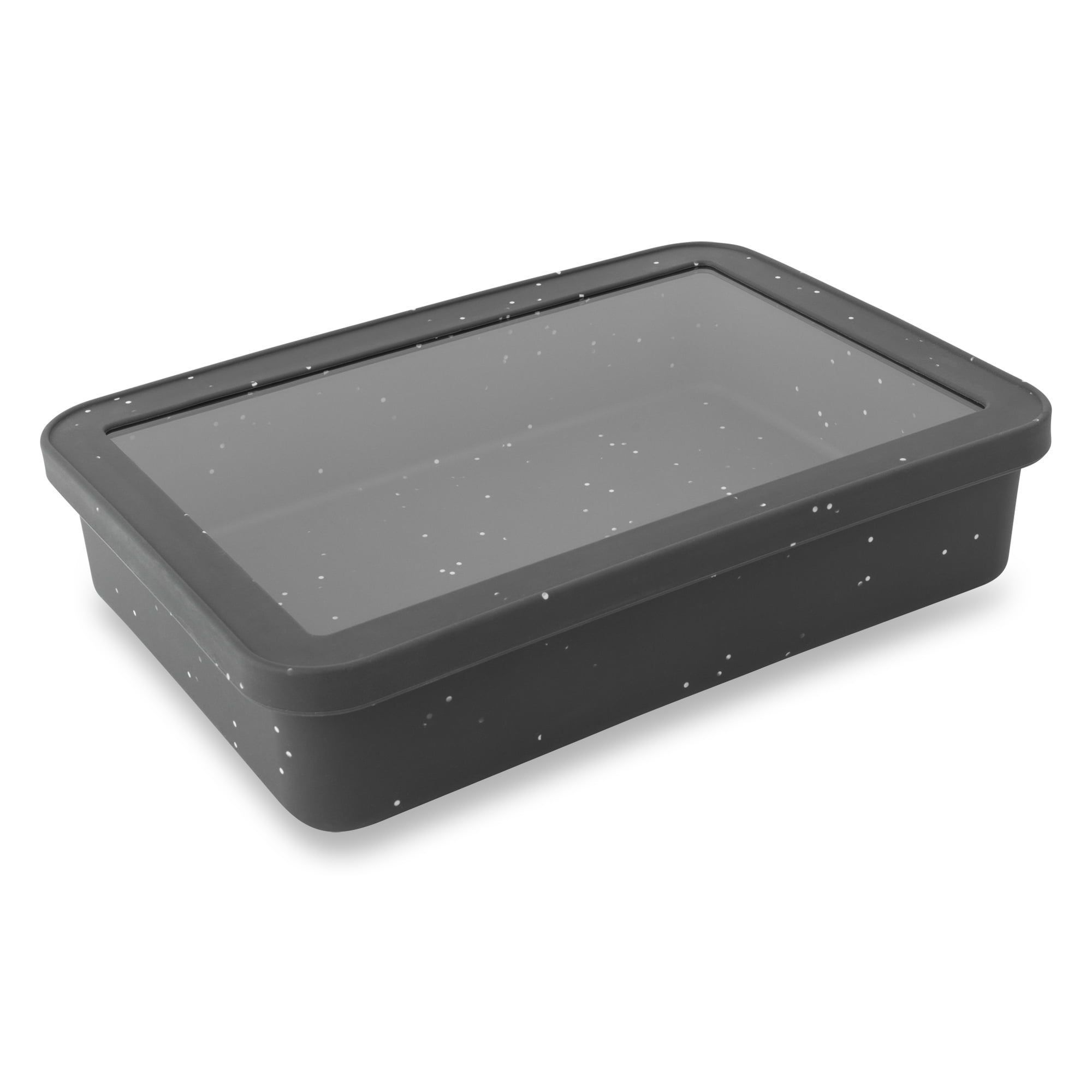Thyme & Table 9" x 13" Silicone Baking Dish & Lid Set - Charcoal