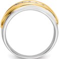 thumbnail image 2 of 14K Two-Tone Lab Grown Diamond Si1/Si2, G H I, Men's Band (Size 10) Made In India rm3486b-040-10wylg, 2 of 5