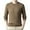 Khaki, variant on Mens Casual Long Sleeve Shirts Thin Knitted Pullover Crew Neck Solid Color Leisure Loose Fit Lightweight Spring Clothes Shirt (Gray,L)