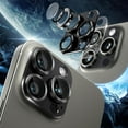 thumbnail image 4 of [2 Pack] Camera Lens Protector for iPhone 14 Pro/14 Pro Max,9H Tempered Glass,Aviation Aluminum Plate Cover,Night Circle,No Bubble,HD Clarity,Case Friendly,Easy Installation-Black, 4 of 8