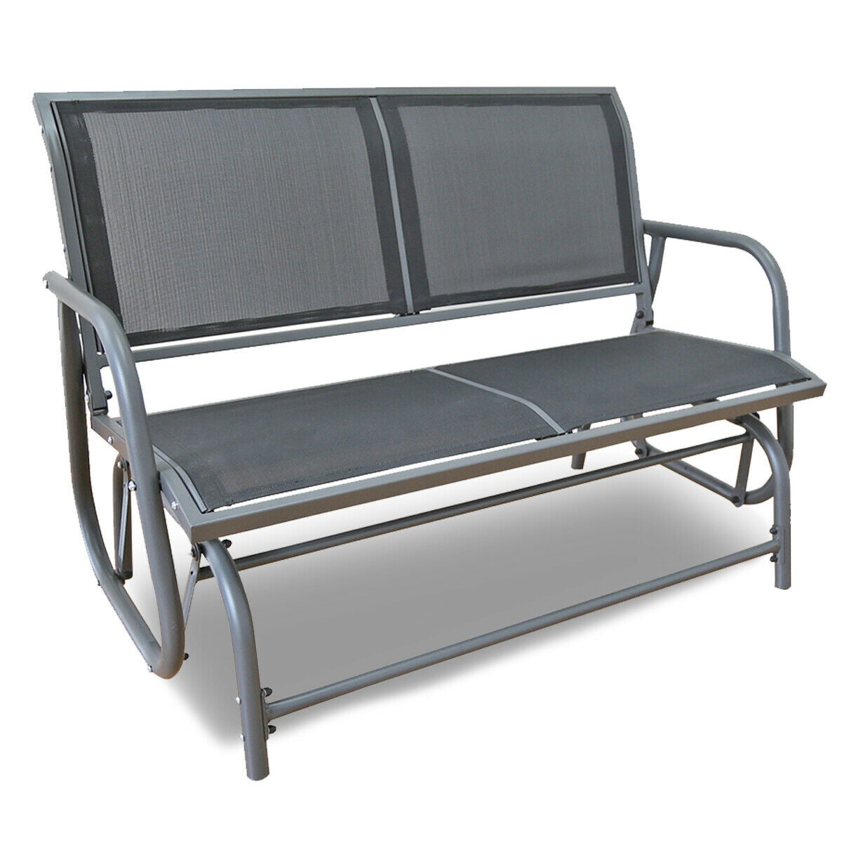 Outdoor Patio Swing Glider Bench Chair, Glider Couch Outdoor