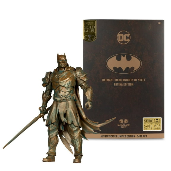 DC Multiverse Batman (Dark Knights of Steel) Patina Edition Gold Label 7" Action Figure - McFarlane Toys