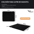thumbnail image 2 of Colchoneta Para Cama de Mascota Pegaso MD NEGRO, 2 of 7