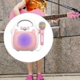 thumbnail image 2 of stanreset Machine de Karaoké pour Enfants Jouets Chantants Microphone Jouet Intérieur Extérieur Portable Rose, 2 of 9