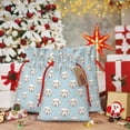 thumbnail image 6 of Yiaed Dog Print Christmas Small Burlap Bags with Drawstring, Burlap Gift Bags Christmas Linen Treat Sacks Gift Wrapping Bags Xmas Holiday Party-Small, 6 of 9