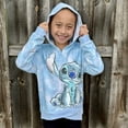 thumbnail image 4 of Disney Lilo & Stitch Little Girls French Terry Pullover Crossover Hoodie Little Kid to Big Kid, 4 of 5