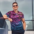 thumbnail image 5 of Daiia Heart Confetti on Glitter Pattern Men’s Polo Shirts,Solid Deck Shirt,Classic Fit, Breathable Cotton Polo for Casual and Sport Wear-4X-Large, 5 of 7