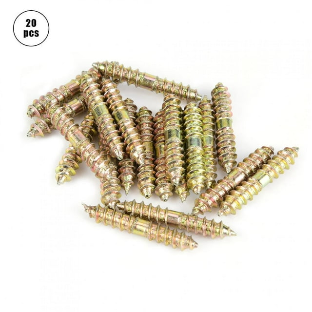 Dioche Vis à Bois Vis à Double Extrémité de 5 X 30 Mm, pour Accessoires de Menuiserie Accessoires de Menuiserie