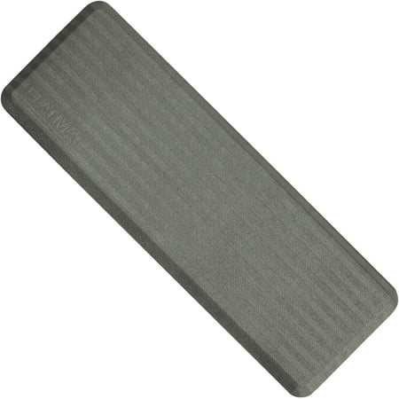 Dynarex FLATMat Fall Mats for Elderly Patients - Beveled Edge for Wheelchair Accessibility - Non-Slip Senior Fall Prevention Pad for Protection (24" x 70" x 0.75", Cool Grey)