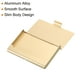 thumbnail image 4 of Soporte de tarjeta de presentación profesional, estuche de aluminio para tarjetas de crédito, dorado, 4 of 5