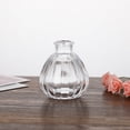 thumbnail image 4 of Glass Bud Vase, Small Clear Decorative Flower Vase, Transparent Tabletop Accent, Minimalist Vessel for Home, Living Room, Bedroom, Office & Floral Arrangement Decor, 4 of 6