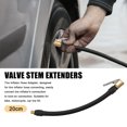 thumbnail image 2 of Unique Bargains 20cm 8' Tire Valve Stem Extension Inflator Extension Hose Universal Fit for Car Bicycle Quick Connect, 2 of 7