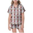 thumbnail image 1 of WEAIXIMIUNG Pajamas For Children Shirt And Pant Matching Set Sleepwear Set With Pockets For Christmas 2-3 Years, 1 of 4