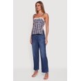 thumbnail image 3 of Women's Gingham Tie Shoulder Open Back Cami, 3 of 4