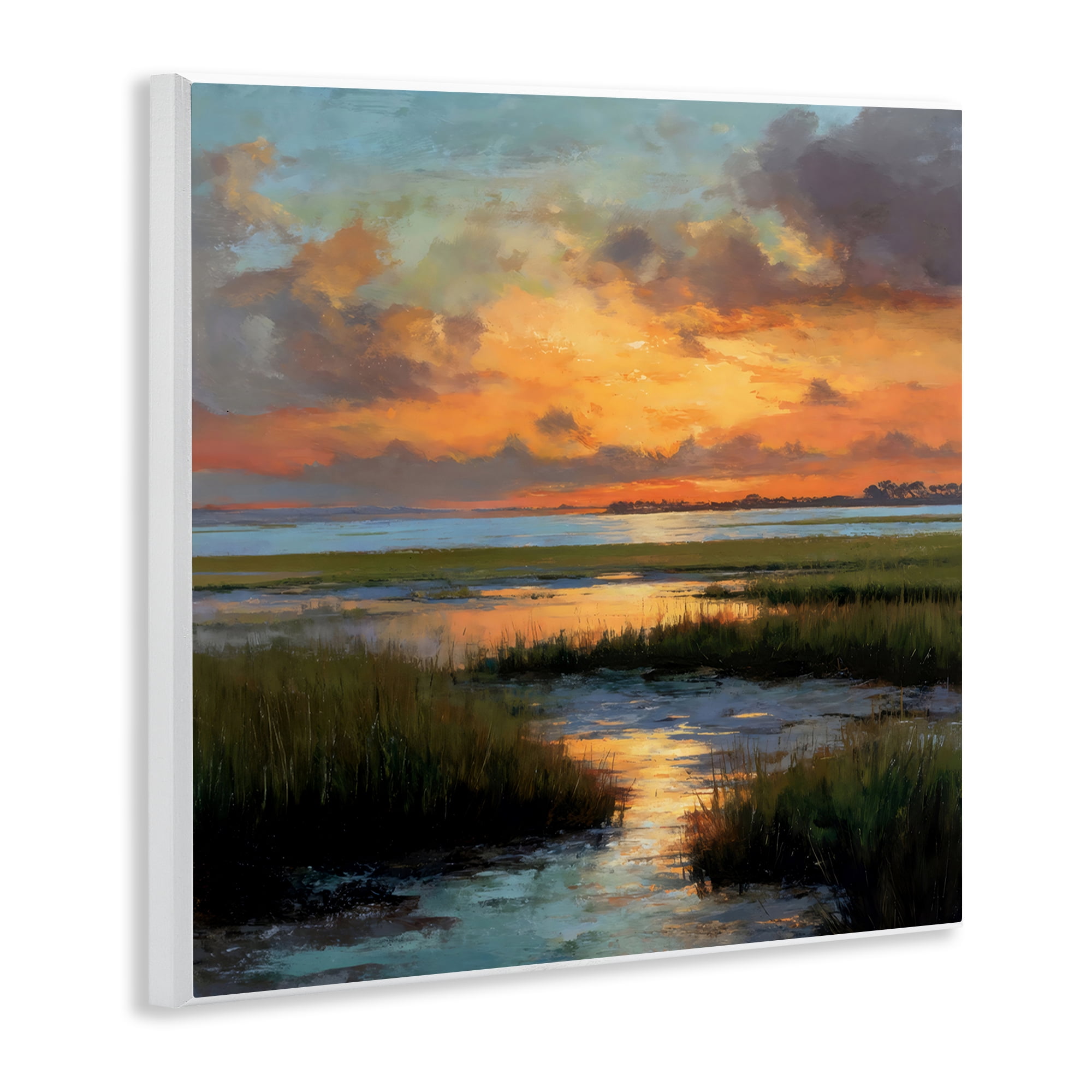 Stupell Industries Evening Marshland Glow Wall Plaque Art, design by Petal Prints Design