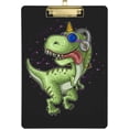 thumbnail image 1 of FMSHPON Green Dinosaur Black Clipboard Hardboard Wood Nursing Clip Board and Pull for Standard A4 Letter 13x9 inches, 1 of 7
