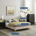 thumbnail image 7 of Modway Sutton Queen Performance Velvet Bed Frame in Pink, 7 of 7