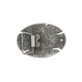 thumbnail image 2 of Oval Antique Silver Hammered Belt Buckle, 2 of 2
