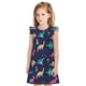 thumbnail image 1 of Fotbe Cartoon Dinosaur Vestido de Dormir para Niñas de 3 a 10 Años, Mangas Cortas, Estilo Princesa, Pijama Camisón con Mangas Voladas-X-Large, 1 of 6
