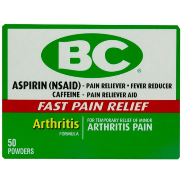 Bc Arthritis Formula Pain Reliever Powders 50 ea (Pack of 2) Walmart